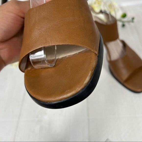 Ecco Womens sandals size 10 Block heel Leather - Picture 4 of 9